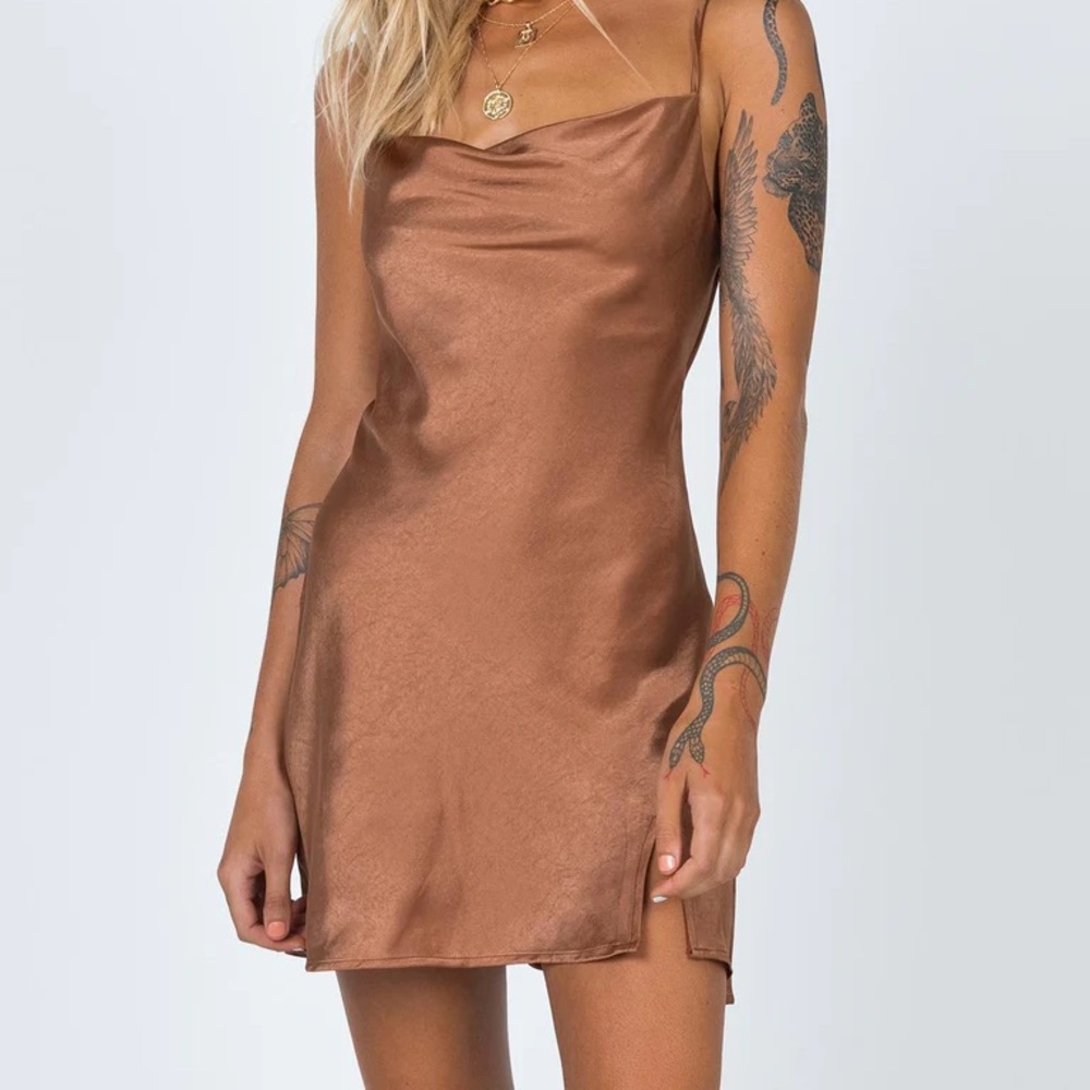 princess polly alfie brown mini dress